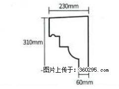 产品分解图型 - 檐口线，型号：SX311-YK-3，规格：230x310mm(3) - 大同三象EPS建材 dt.sx311.cc